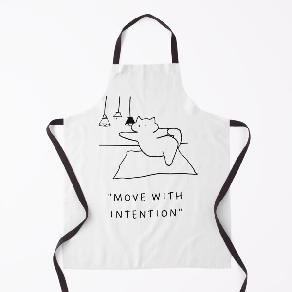 Item preview, Move with Intention | Yoga Cat Illustration designed and sold by RM-Journey.