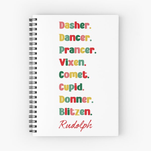 Item preview, Reindeer Names designed and sold by Geek'eh Goods.