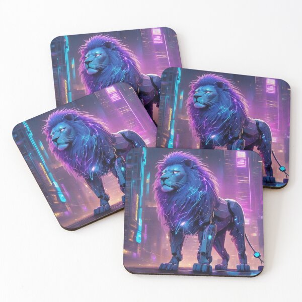 Item preview, Mecha Lion with Neon Mane designed and sold by MarkLines.