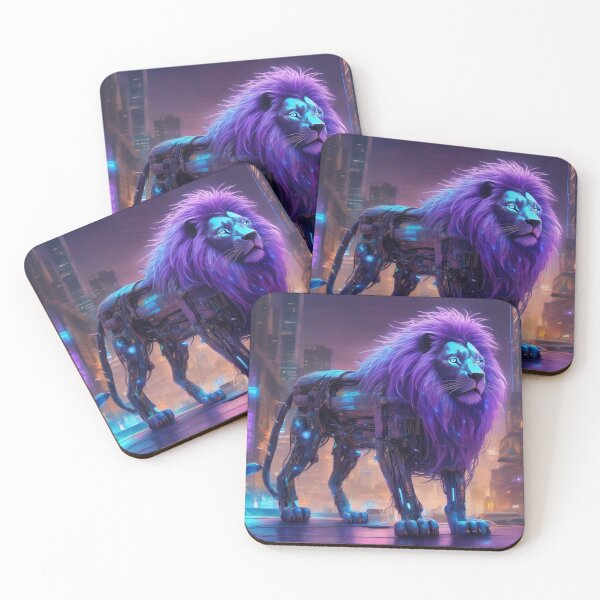 Item preview, Mecha Lion with Neon Mane designed and sold by MarkLines.