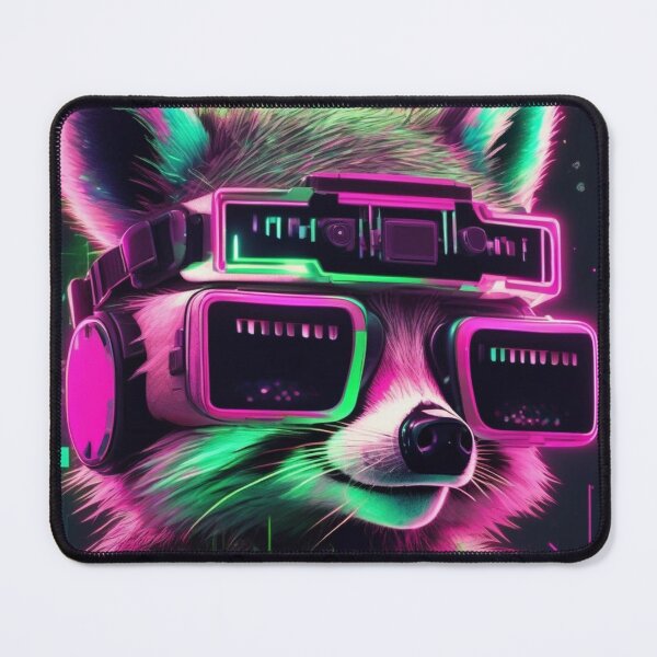Item preview, Glitching Raccoon in Neon Cyber World designed and sold by MarkLines.