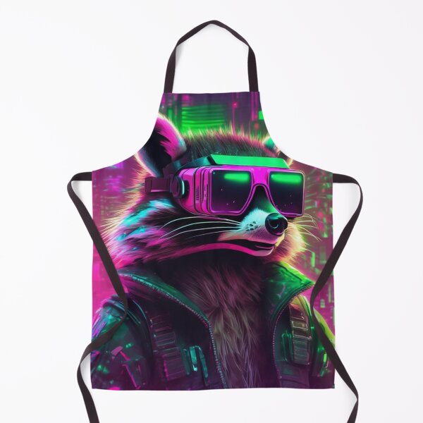 Item preview, Glitching Raccoon in Neon Cyber World designed and sold by MarkLines.