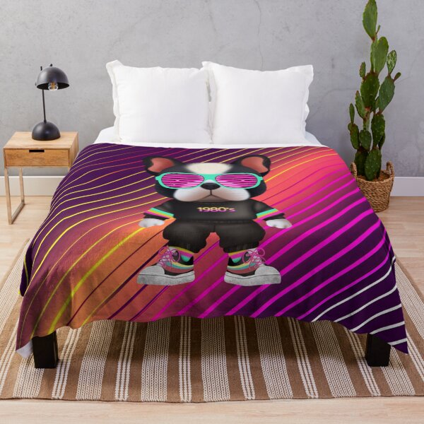 Item preview, French bulldog Back to the 80’s designed and sold by SDCillustration.