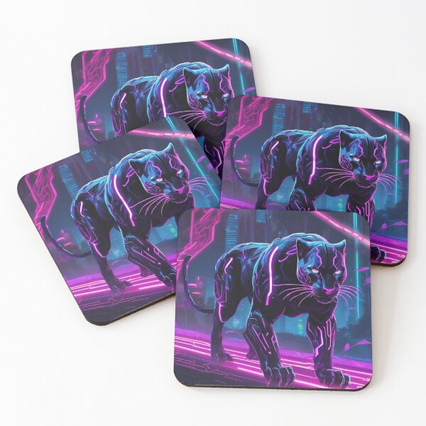 Item preview, Laser-Eyed Panther in Cyber Jungle designed and sold by MarkLines.