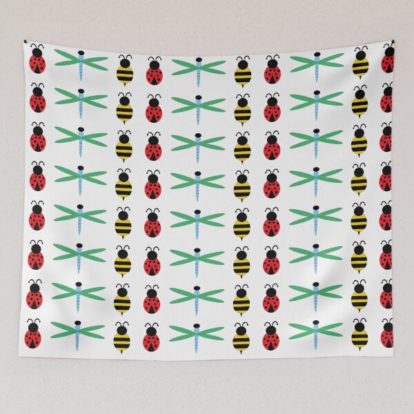 Item preview, ladybug bumblebee dragonfly designed and sold by Annella-Eden.