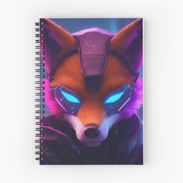 Item preview, Cyber Ninja Fox in Neon Alley designed and sold by MarkLines.