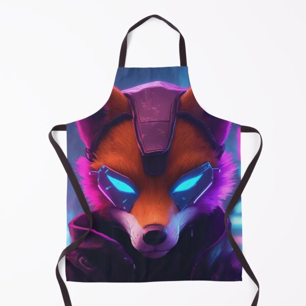 Item preview, Cyber Ninja Fox in Neon Alley designed and sold by MarkLines.