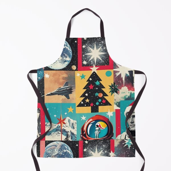 Item preview, RETRO CHRISTMAS SPACE HIPSTER FUTURISTIC ART  designed and sold by Arts4U.