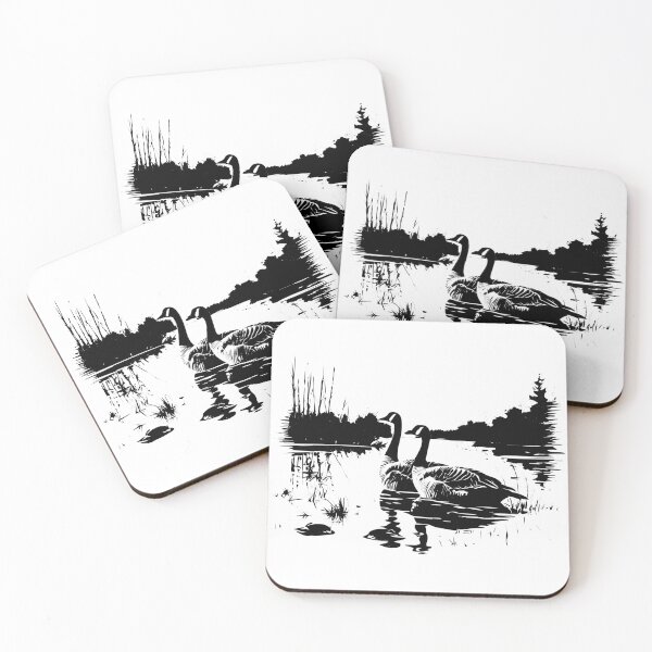 Item preview, Canada Geese Honkers Waterfowl Bird Duck Wild Swamp Lake designed and sold by inkoutninja.