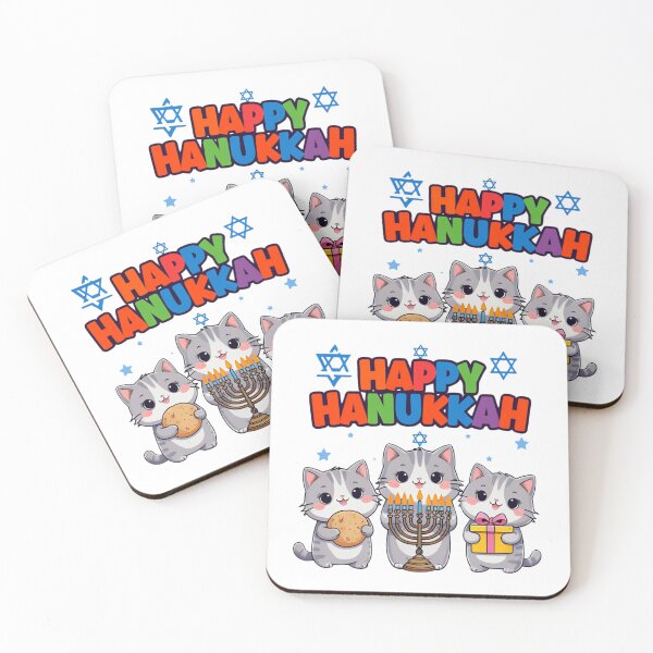 Item preview, Happy Hanukkah - Cat  designed and sold by Crazy Before Cats.