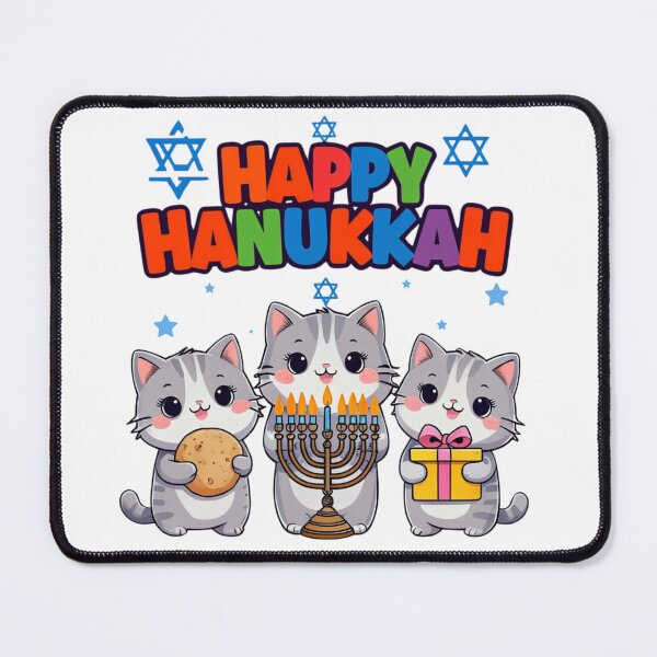 Item preview, Happy Hanukkah - Cat  designed and sold by Crazy Before Cats.