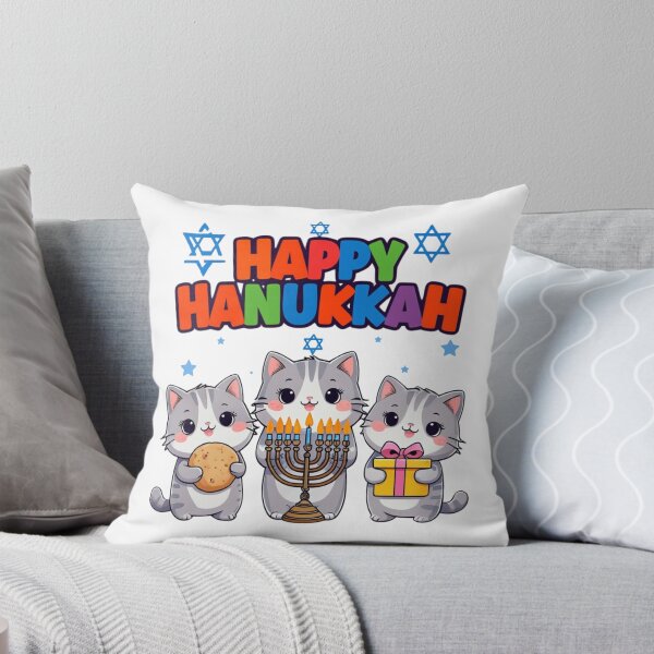 Item preview, Happy Hanukkah - Cat  designed and sold by Crazy Before Cats.