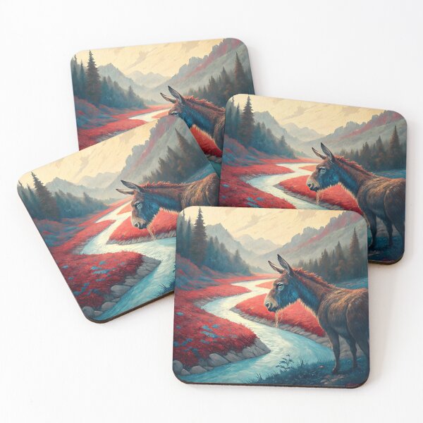 Item preview, A Donkey Cries Red, White and Blue Rivers designed and sold by Paw's Arts.