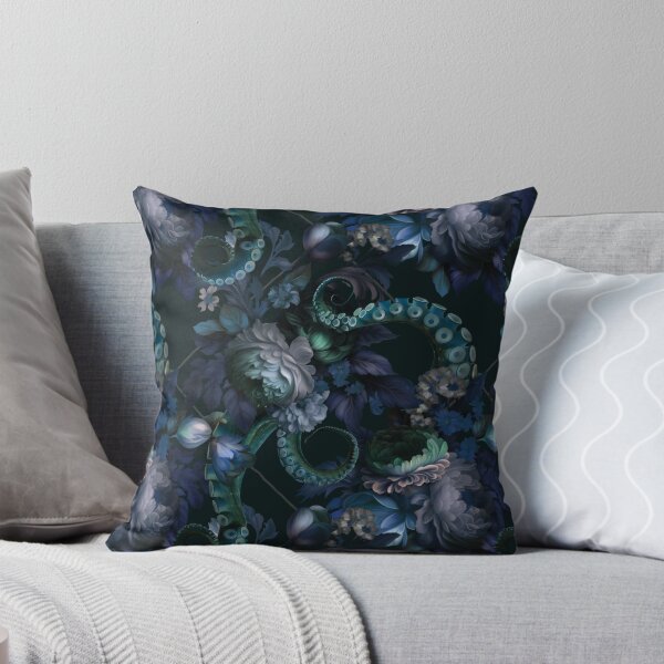 Item preview, Gothic Cthulhu Turquoise Tentacle With Flowers designed and sold by LuciaS.