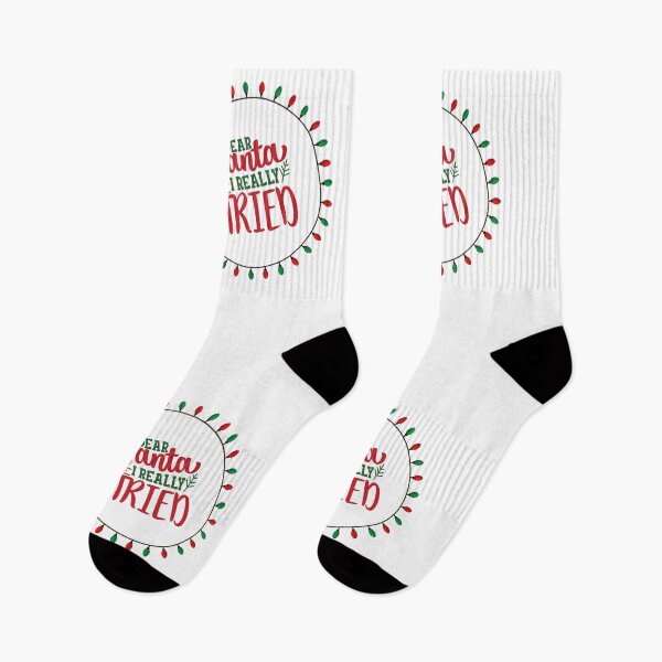 Aperçu de l'œuvre Cher Père Noël, j'ai vraiment essayé créée et vendue par BLTeesNmore.