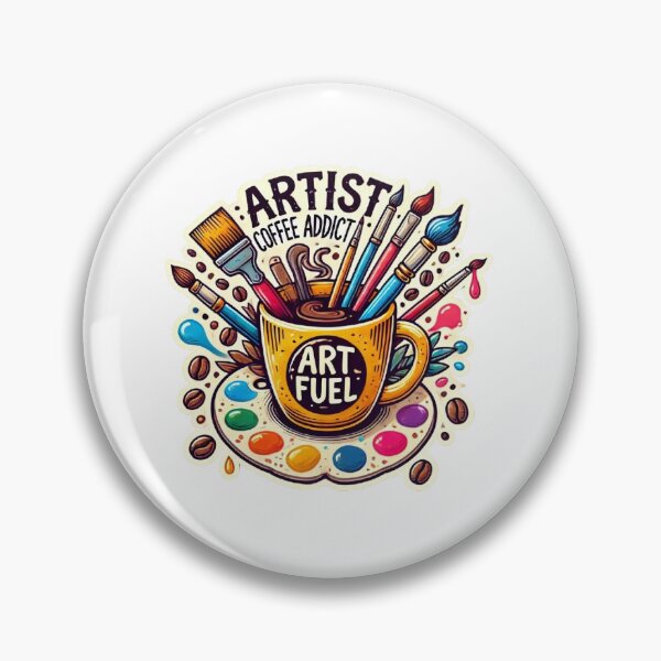Item preview, Art Fuel - Coffee and Creativity Sticker designed and sold by Vamp-Fashion.
