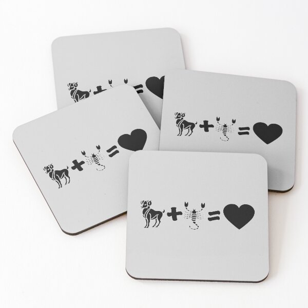 Item preview, Aries + Scorpio designed and sold by Astrology Horoscope Art.