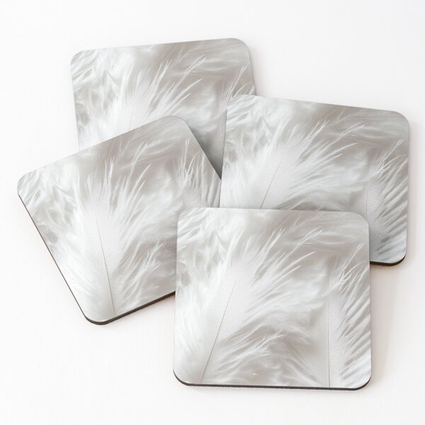 Item preview, Ethereal White Feather Texture with Light Flow designed and sold by lematworks.