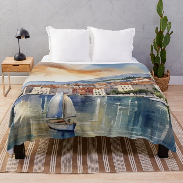 Item preview, Split Croatia Watercolor designed and sold by Magnolia Valley Art.
