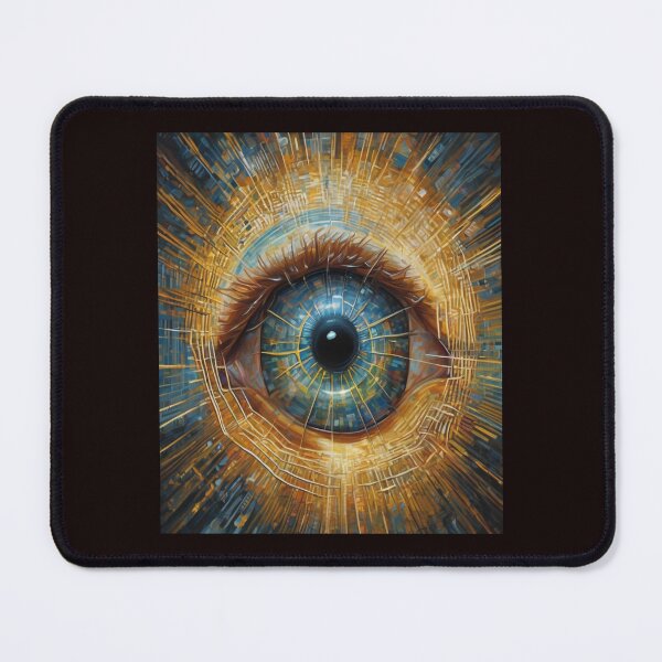 Item preview, "Digital Perception: Eye Transformed into Microchip" designed and sold by Artisticanvas.