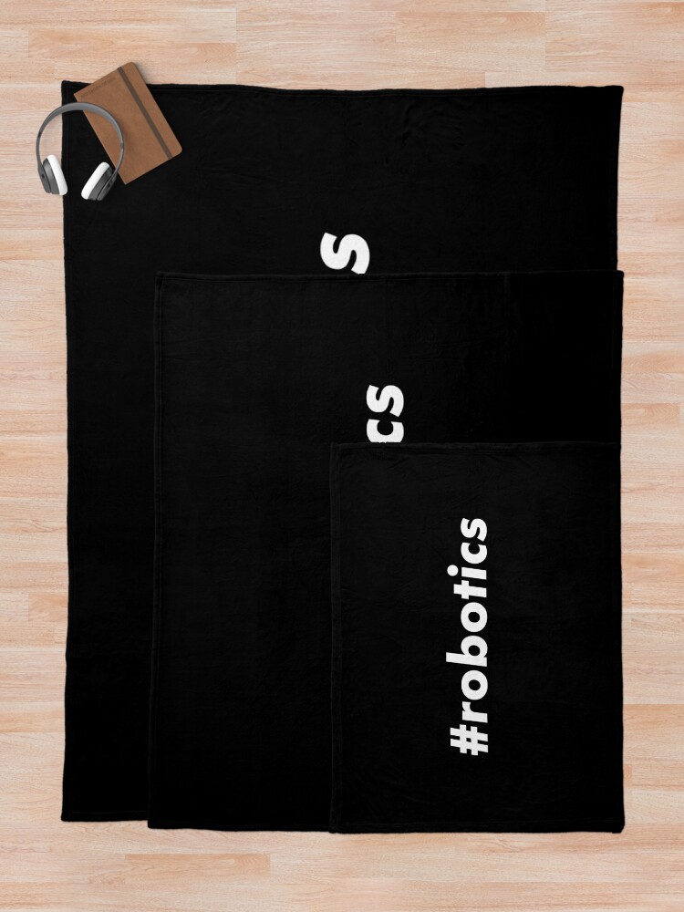 Thumbnail 5 of 6, Throw Blanket, #robotics designed and sold by teesaurus.