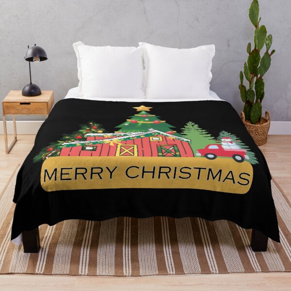 Item preview, MERRY CHRISTMAS, BARN, OLD TRUCK, SNOWMAN, CHRISTMAS TREE designed and sold by larissa-myrie.