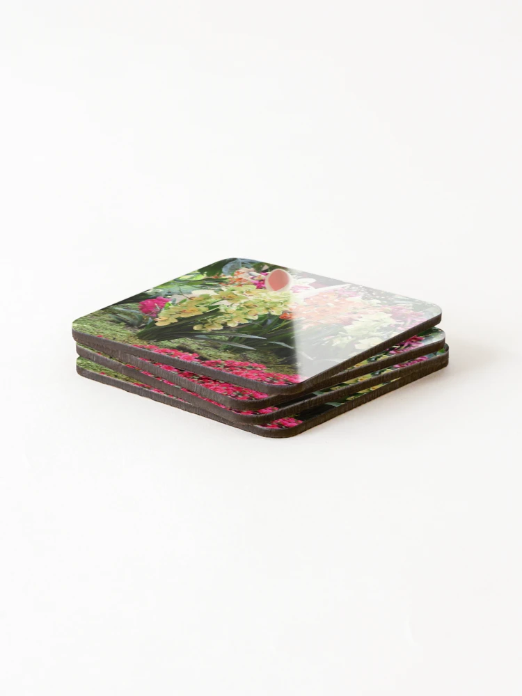 Thumbnail 4 of 5, Coasters (Set of 4), Orchid Rabbit 8 designed and sold by MangoSeeds.