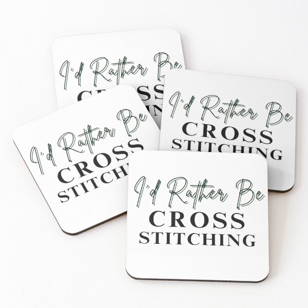 Item preview, I'd Rather Be Cross Stitching - Cross Stitcher Stitching  designed and sold by Wiss2Arts.