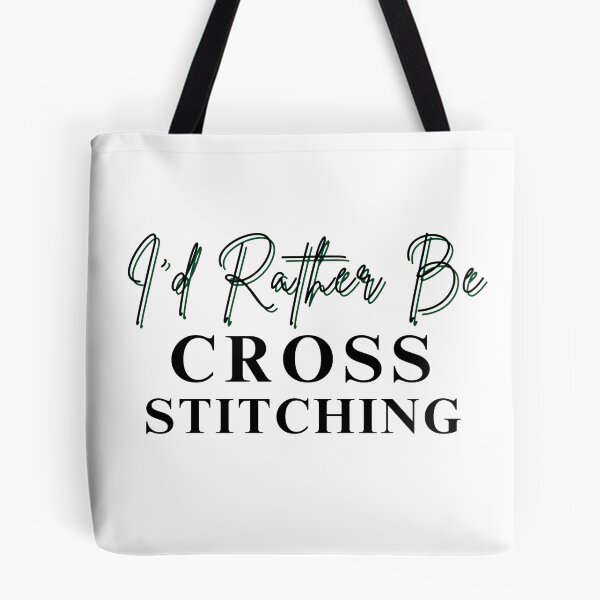 Item preview, I'd Rather Be Cross Stitching - Cross Stitcher Stitching  designed and sold by Wiss2Arts.