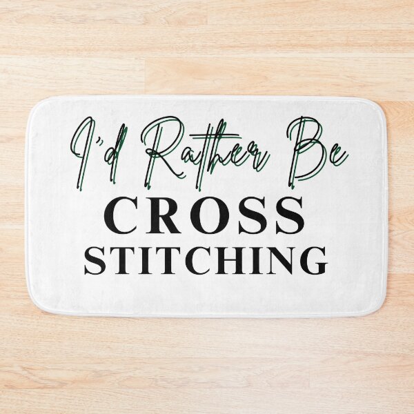 Item preview, I'd Rather Be Cross Stitching - Cross Stitcher Stitching  designed and sold by Wiss2Arts.