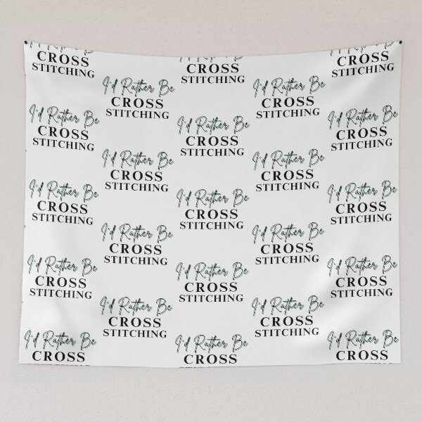 Item preview, I'd Rather Be Cross Stitching - Cross Stitcher Stitching  designed and sold by Wiss2Arts.
