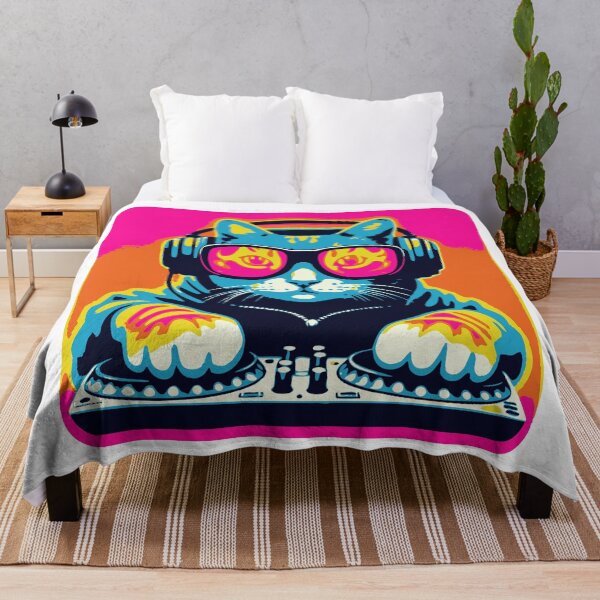 Item preview, DJ Cat With Headphones designed and sold by Urban-Alien.