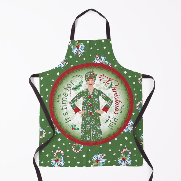Item preview, It's Time For Christmas PJs of ravishing red and gorgeous green! designed and sold by SandedollArt.