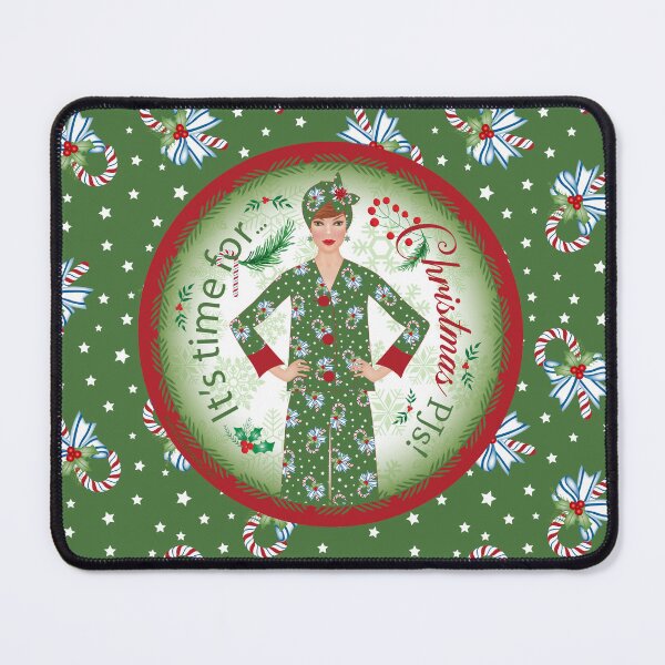 Item preview, It's Time For Christmas PJs of ravishing red and gorgeous green! designed and sold by SandedollArt.