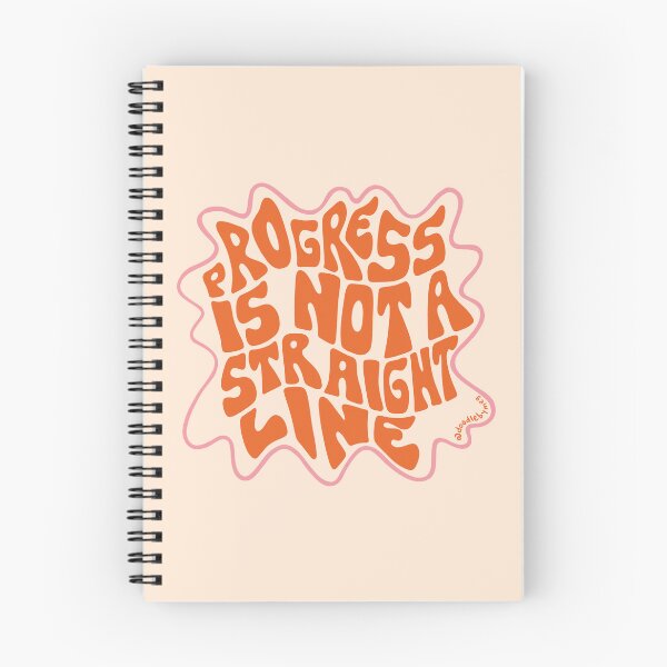 Item preview, Progress Is Not A Straight Line in Orange designed and sold by doodlebymeg.