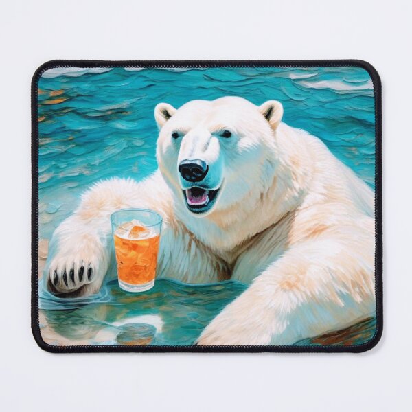 Item preview, Tell Polar Bear enjoying a quiet drink?Tell them they're dreamin'!  designed and sold by SublimeStuffArt.