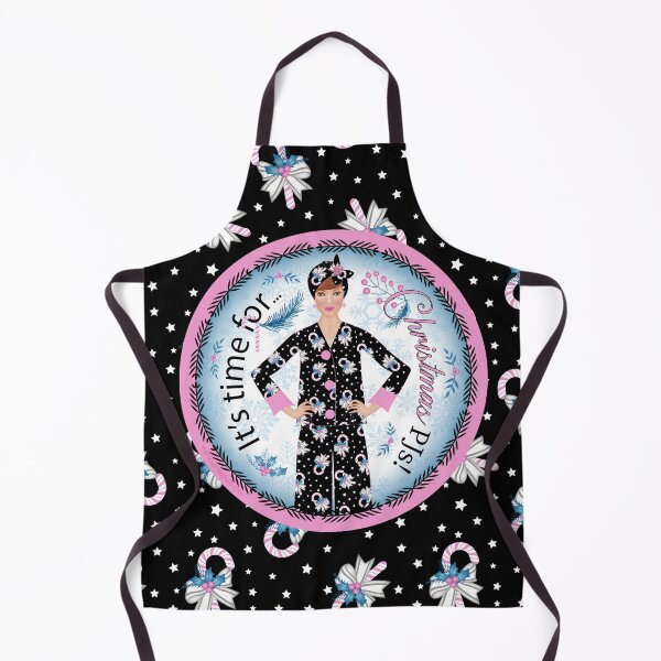 Item preview, It's Time For Christmas PJs of bold black and pretty pink! designed and sold by SandedollArt.