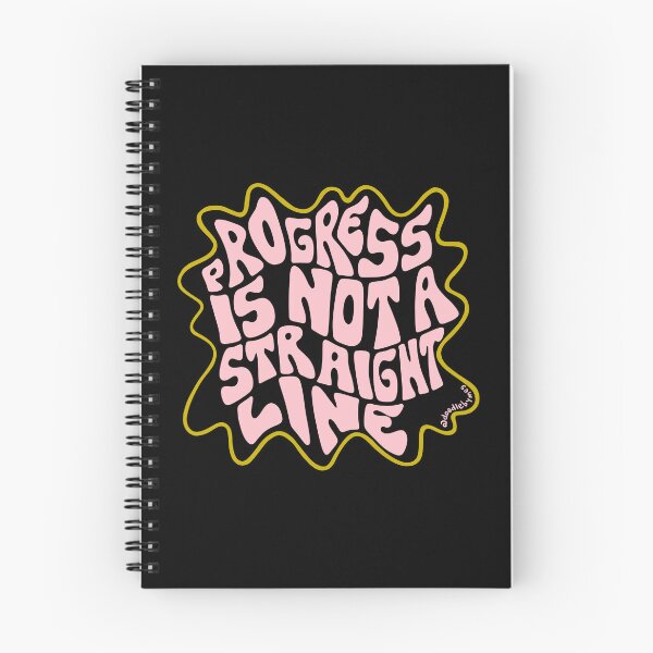 Item preview, Progress Is Not a Straight Line in Light Pink designed and sold by doodlebymeg.