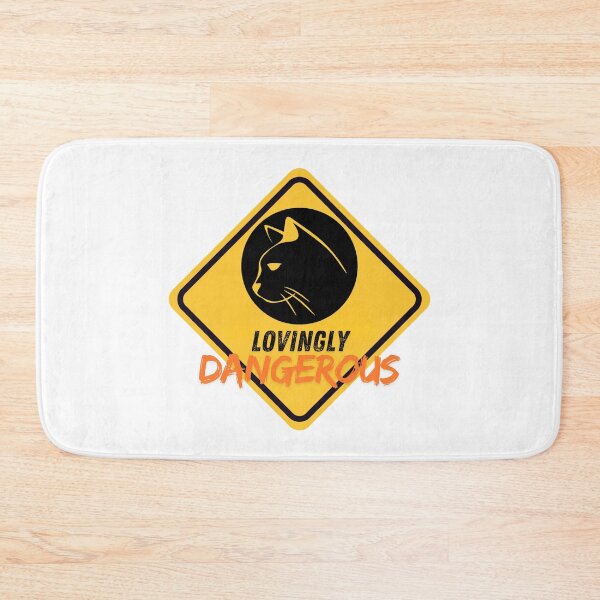 Item preview, Lovingly Dangerous - Cat Lover Gift - Funny Cat Warning Sign - Unique Animal Art designed and sold by CircinusStore.