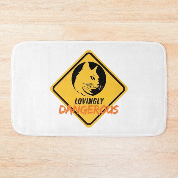 Item preview, Lovingly Dangerous - Cat Lover Gift - Funny Cat Warning Sign - Unique Animal Art designed and sold by CircinusStore.