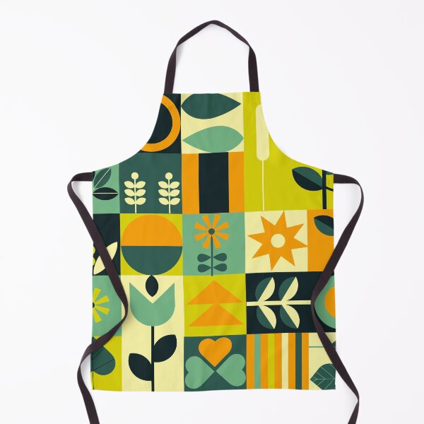 Item preview, Bauhaus-Inspired Orange, Lime And Blue Nature Pattern designed and sold by DEC02.