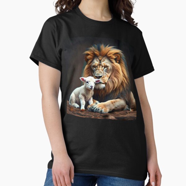 Vista previa del artículo con la obra «El león y el cordero», diseñado y vendido por Savannah Gibbs.