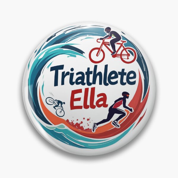 Item preview, Dynamic Triathlete Ella - Swim, Bike, Run designed and sold by Triathlongram.