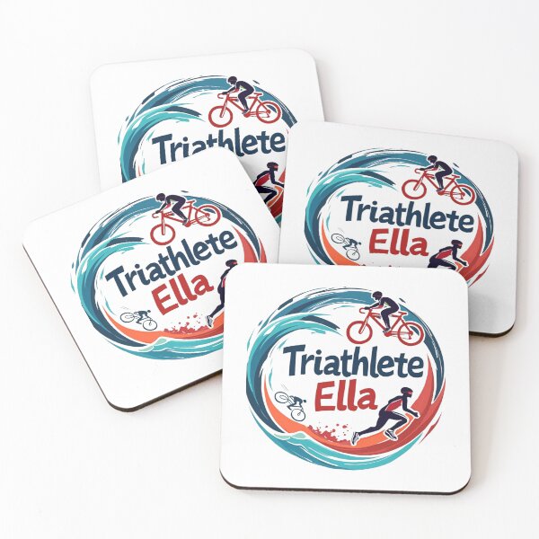 Item preview, Dynamic Triathlete Ella - Swim, Bike, Run designed and sold by Triathlongram.