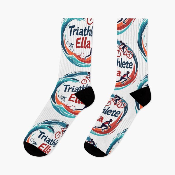 Item preview, Dynamic Triathlete Ella - Swim, Bike, Run designed and sold by Triathlongram.