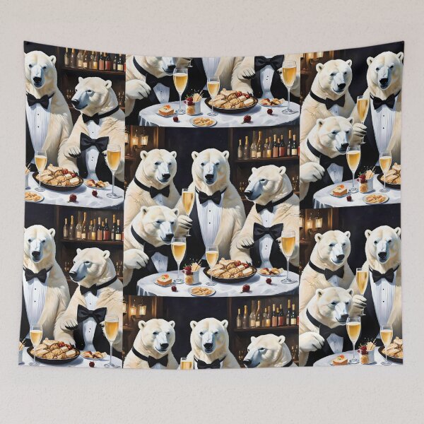 Item preview, Polar Bear enjoying a quiet drink?Tell them they're dreamin'!  designed and sold by SublimeStuffArt.