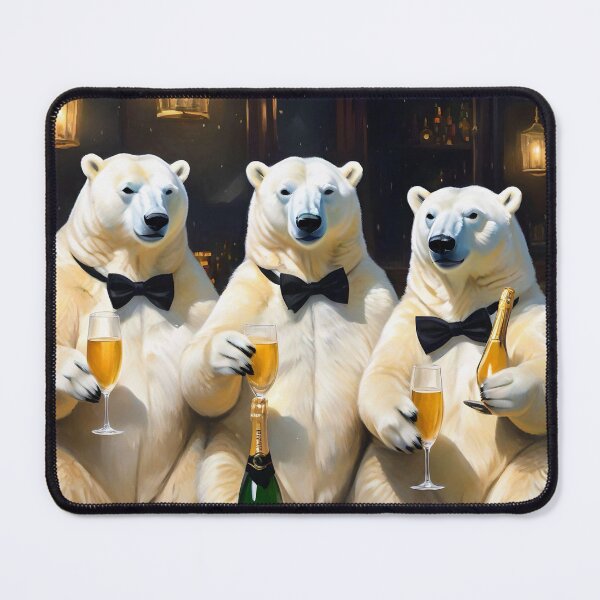 Item preview, Polar Bear enjoying a quiet drink?Tell them they're dreamin'!  designed and sold by SublimeStuffArt.