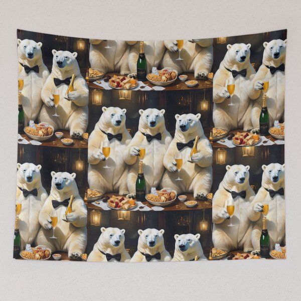 Item preview, Polar Bear enjoying a quiet drink?Tell them they're dreamin'!  designed and sold by SublimeStuffArt.