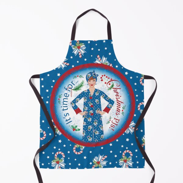Item preview, It's Time For Christmas PJs of bold blue and ravishing red! designed and sold by SandedollArt.