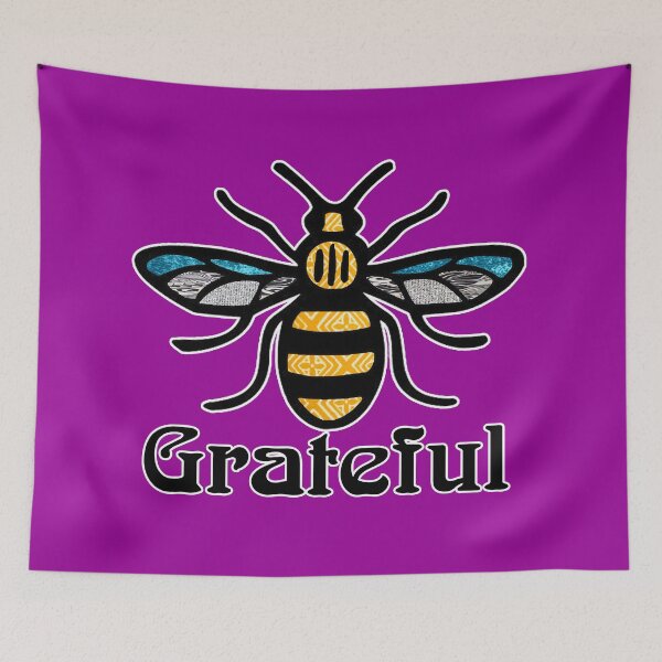Item preview, Bee Grateful Manchester Bee Design  designed and sold by artbyomega.